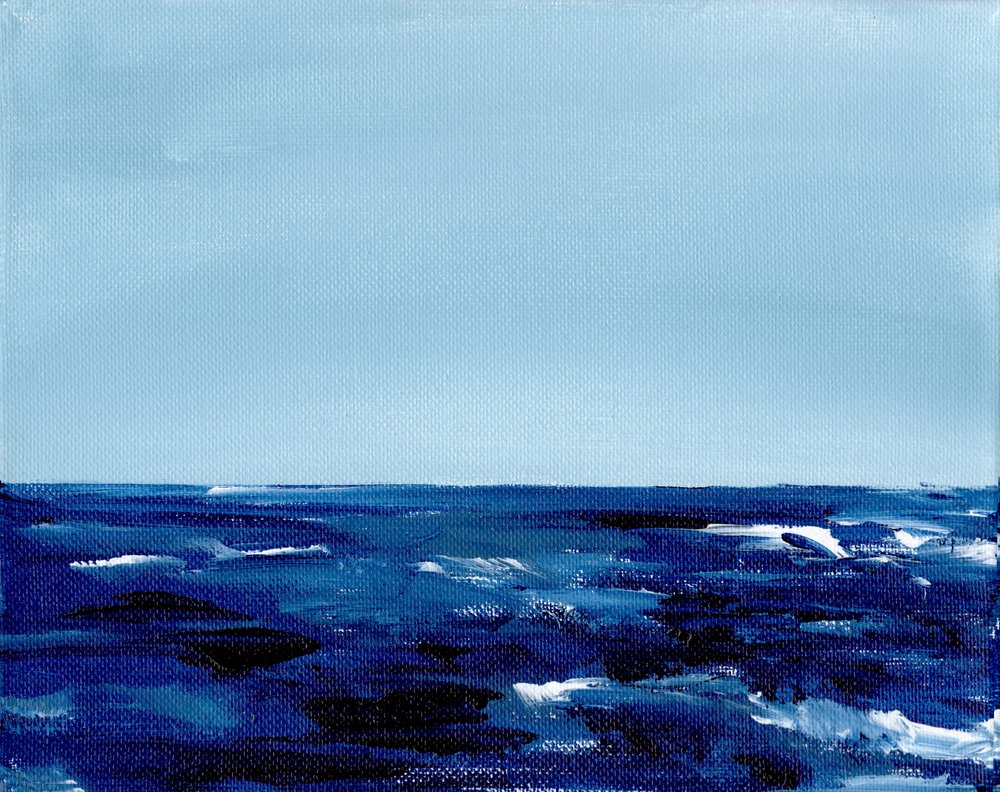 Deep Blue Horizon af Christine Lindstrom