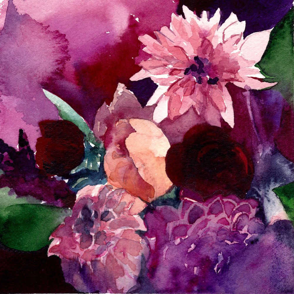 Stemningsfulde blomsterfarver af Christine Lindstrom