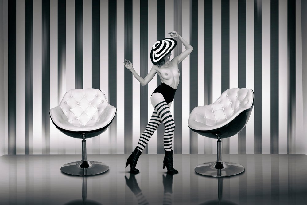 Elegante nude-striber af Christine von Diepenbroek