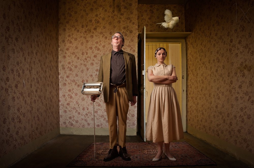 En finurlig vintage-scene fra hverdagslivet af Christine von Diepenbroek