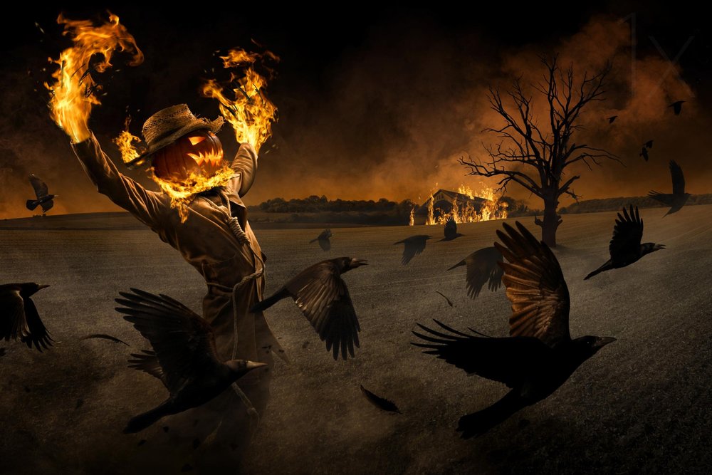 Halloween-fugleskræmsel-inferno af Christophe Kiciak