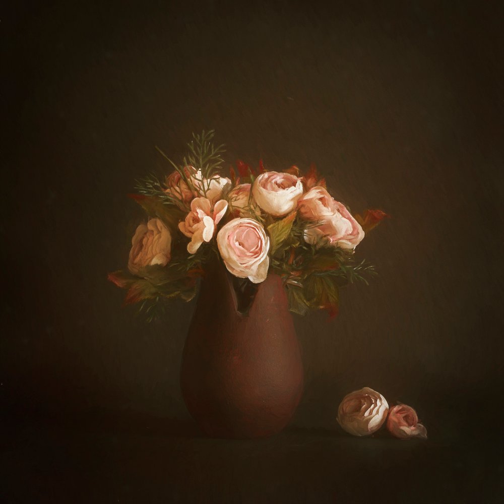 Stemningsfuldt blomsterarrangement af Cicek Kiral