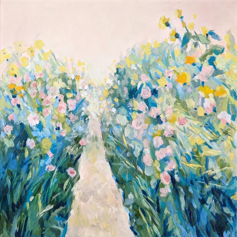 Farverig havegang af Claire Whitehead