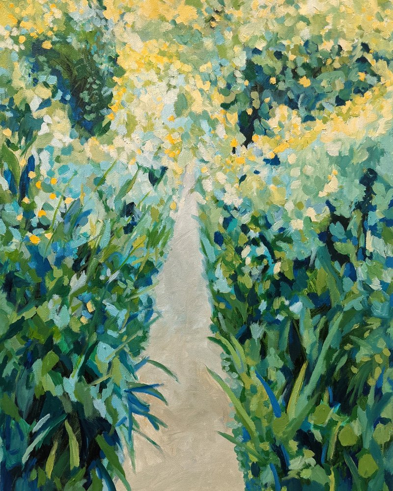 Farverig havegang af Claire Whitehead