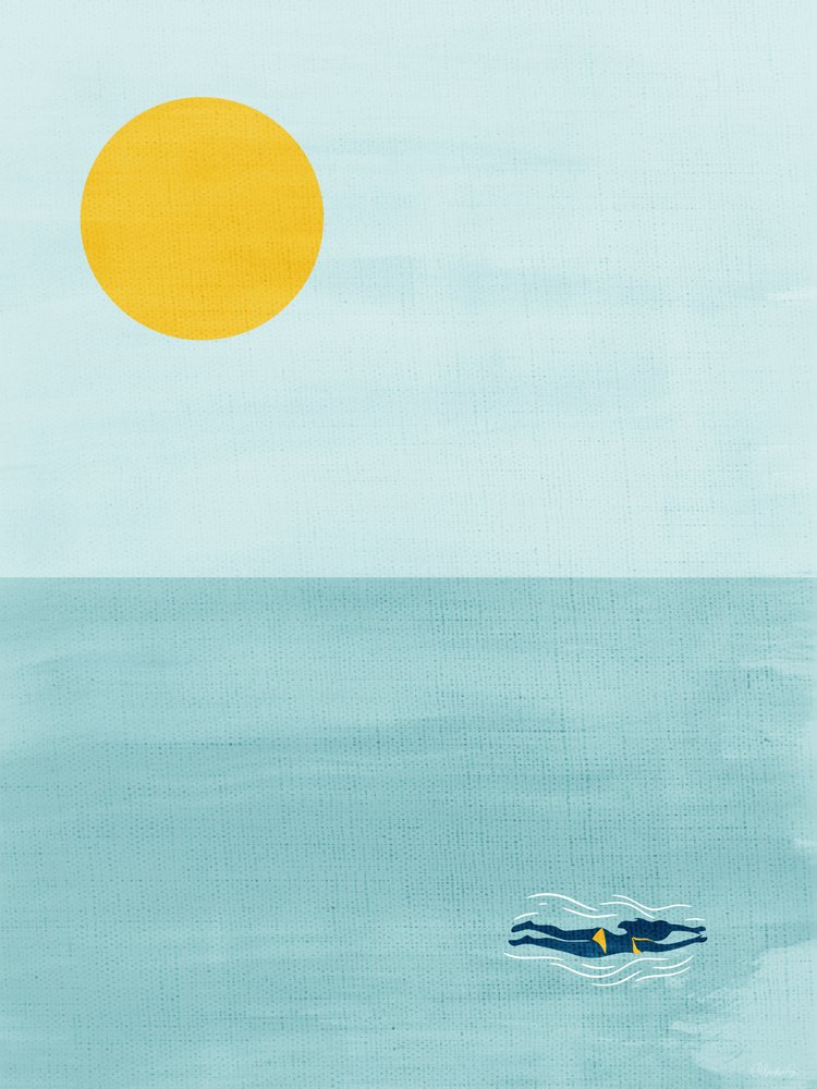 Ocean Sun-svømmer af Claudia Spano'