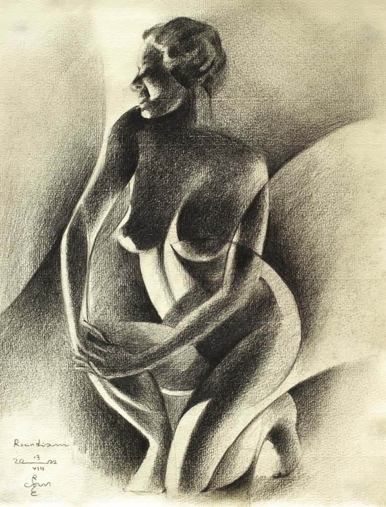 Elegant gravid figur af Corné Akkers