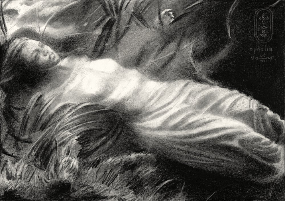 Æterisk draperet figur af Corné Akkers
