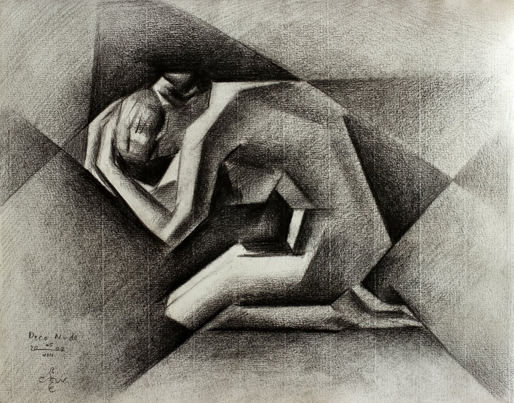 Den sørgende geometriske figur af Corné Akkers