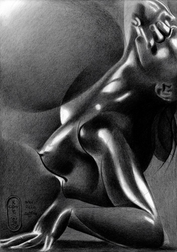 Sensuel figurstudie af Corné Akkers