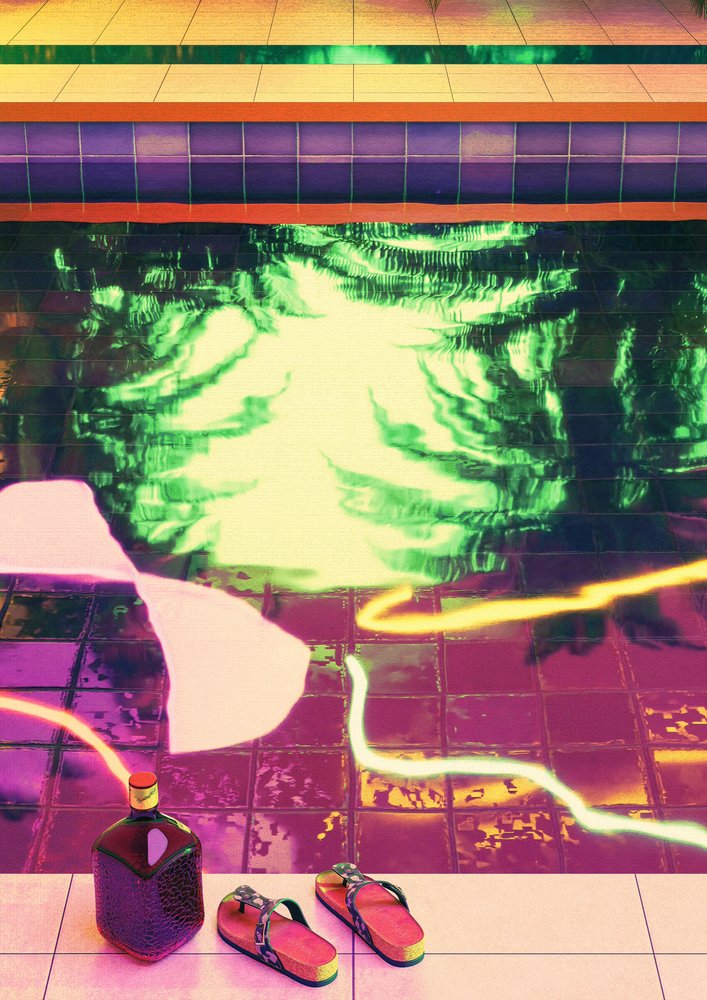 Neon-glød ved poolen af CosmoZach