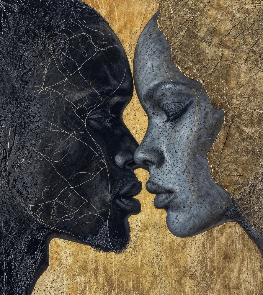 Black Gold Kiss af DDiArte