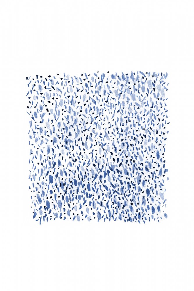 Indigo-pletmønster af Danushka Abeygoda