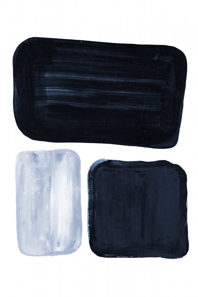 Minimalistiske blå klodser af Danushka Abeygoda