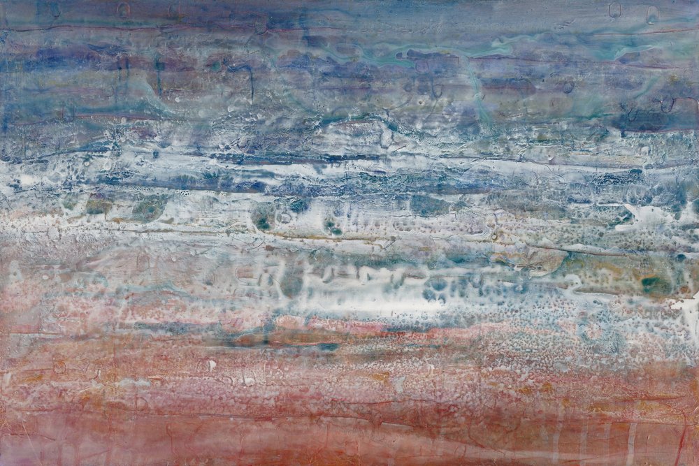 Abstrakt kysthorisont af Deb Chaney