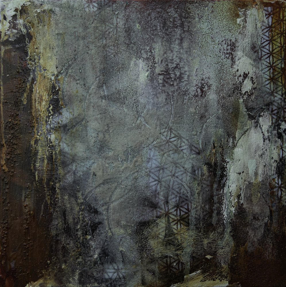 Geometrisk grunge-tekstur af Deb Chaney