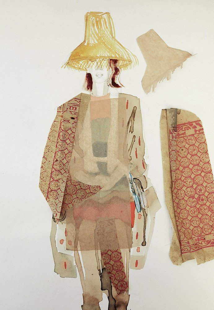 Boheme-modeillustration af Doris Schmitz