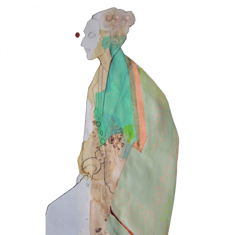 Kontemplativ, abstrakt figur af Doris Schmitz