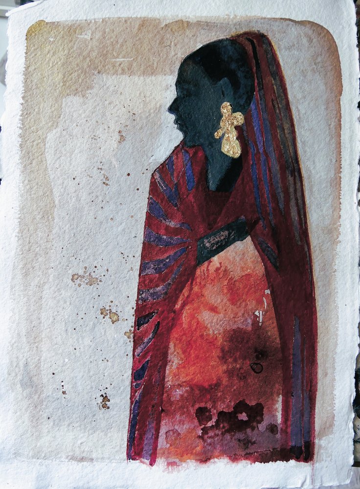 Elegant afrikansk profil af Doris Schmitz