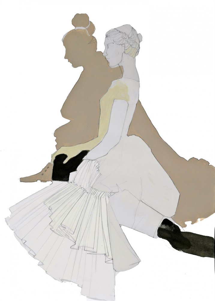 Elegant dansersilhuet af Doris Schmitz