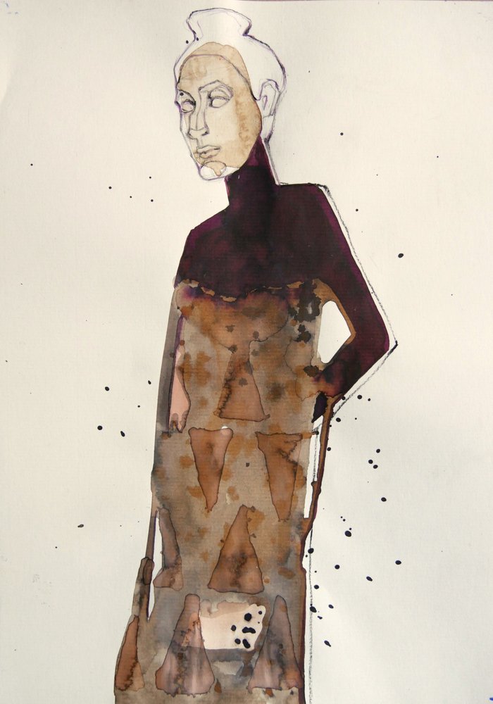 Elegant modefigur af Doris Schmitz