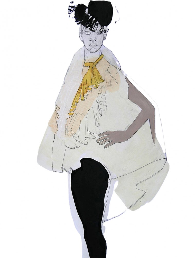 Elegant modefigur af Doris Schmitz
