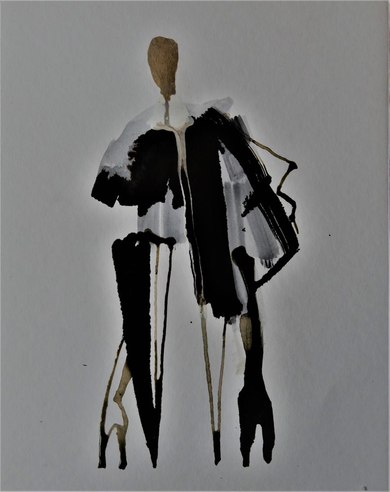 Elegant modefigur af Doris Schmitz