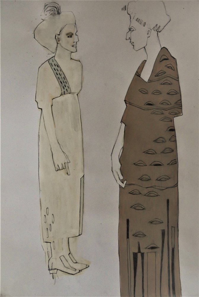 Elegante modefigurer af Doris Schmitz