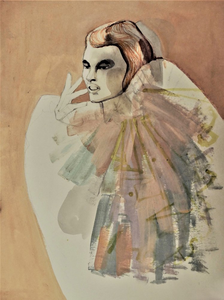 Elegant modeportræt af Doris Schmitz