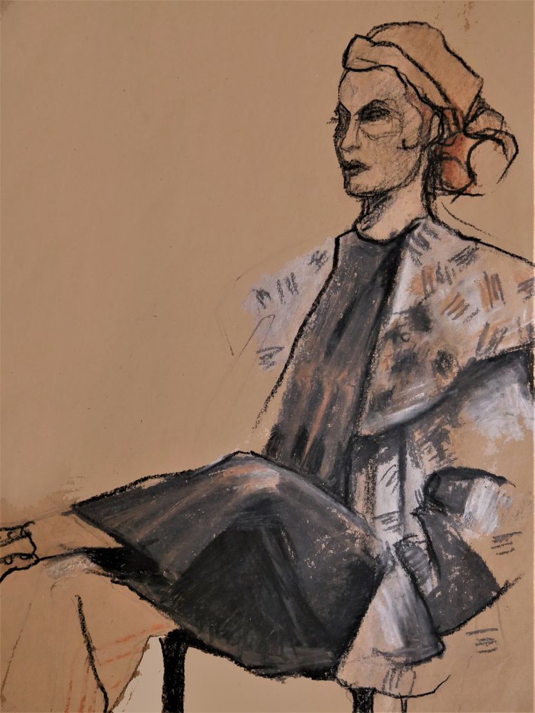 Elegant modeportræt af Doris Schmitz