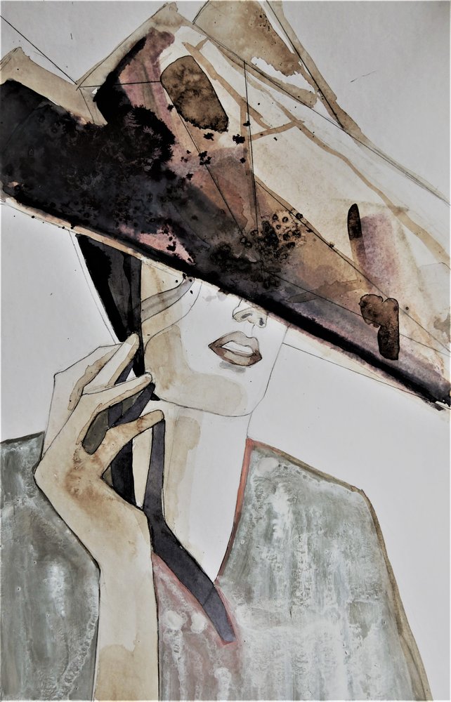 Elegant hat – modeportræt af Doris Schmitz