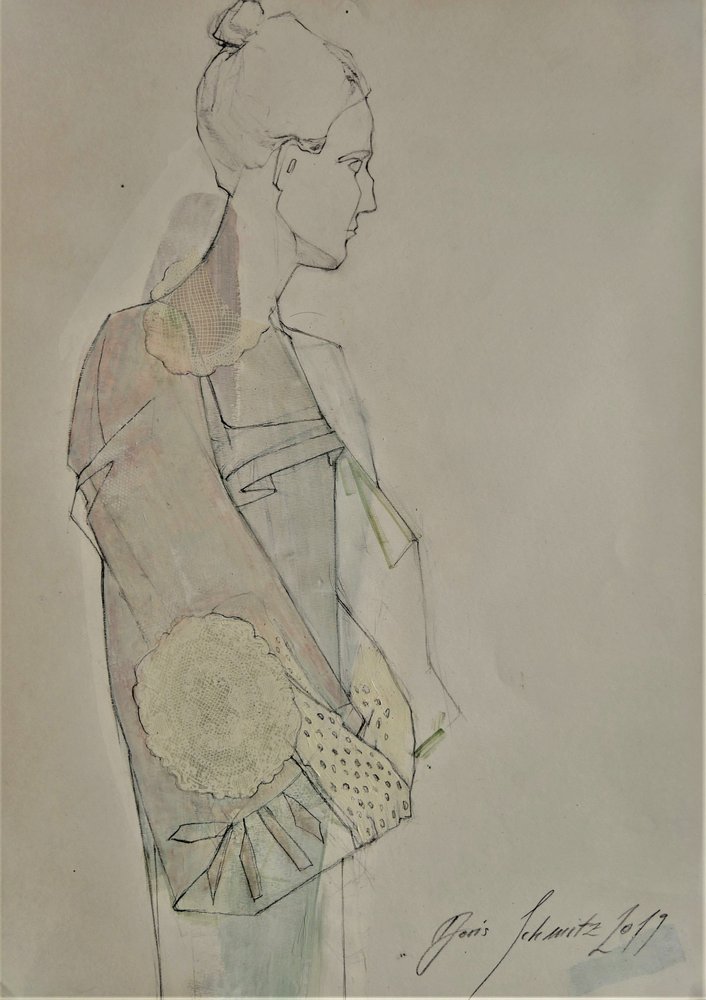 Profil af en elegant kvinde af Doris Schmitz