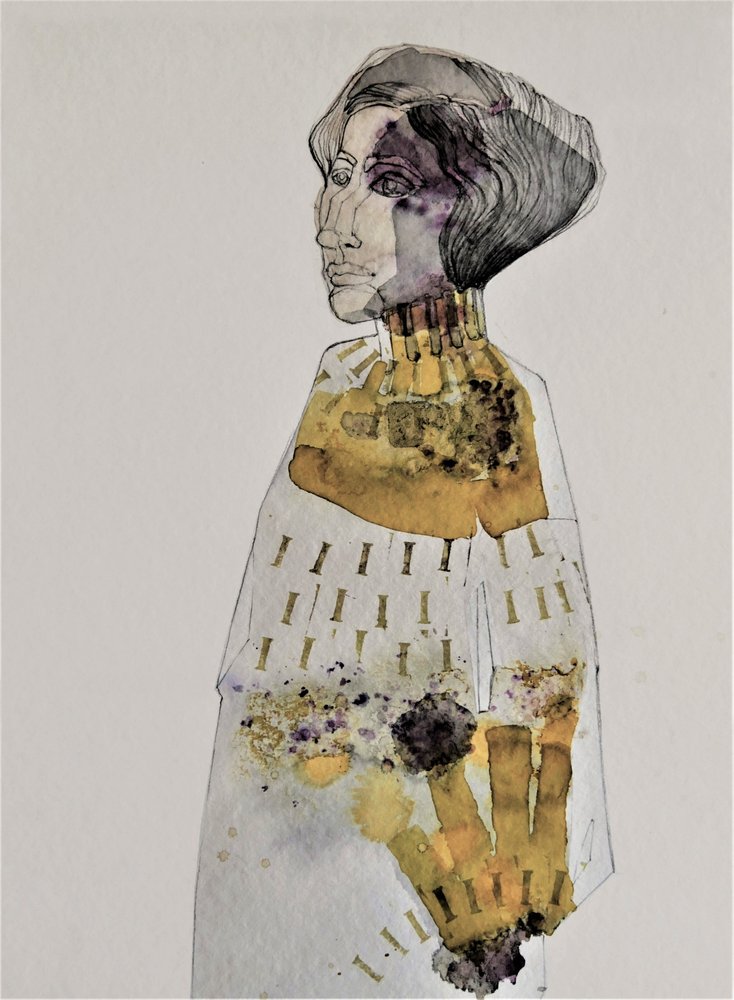 Profil af en elegant kvinde af Doris Schmitz