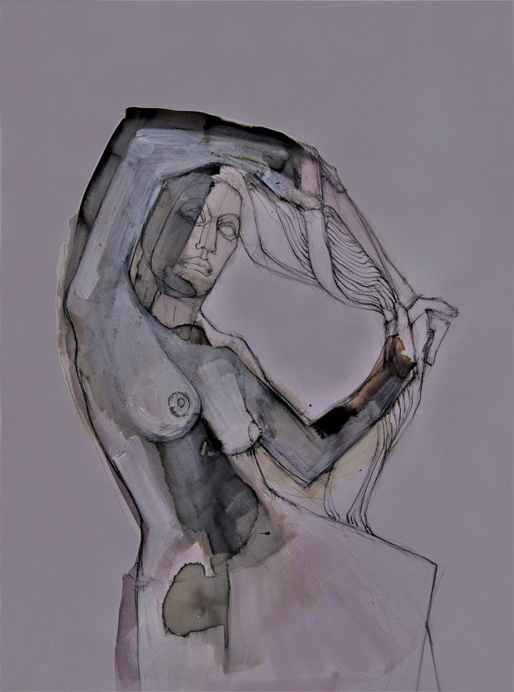 Udtryksfuld kvindefigur af Doris Schmitz