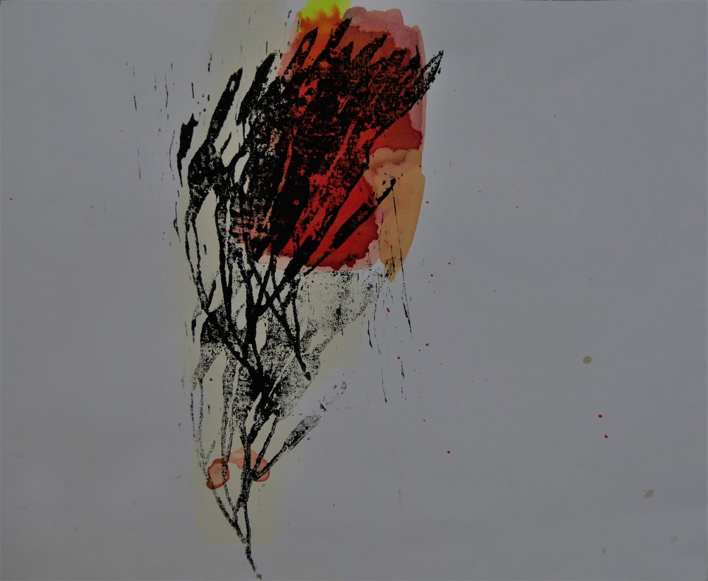 Flammende abstrakt form af Doris Schmitz