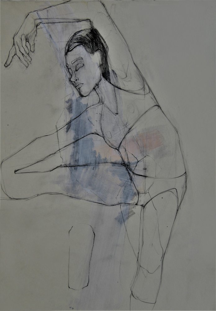 Skitse af en yndefuld figur af Doris Schmitz