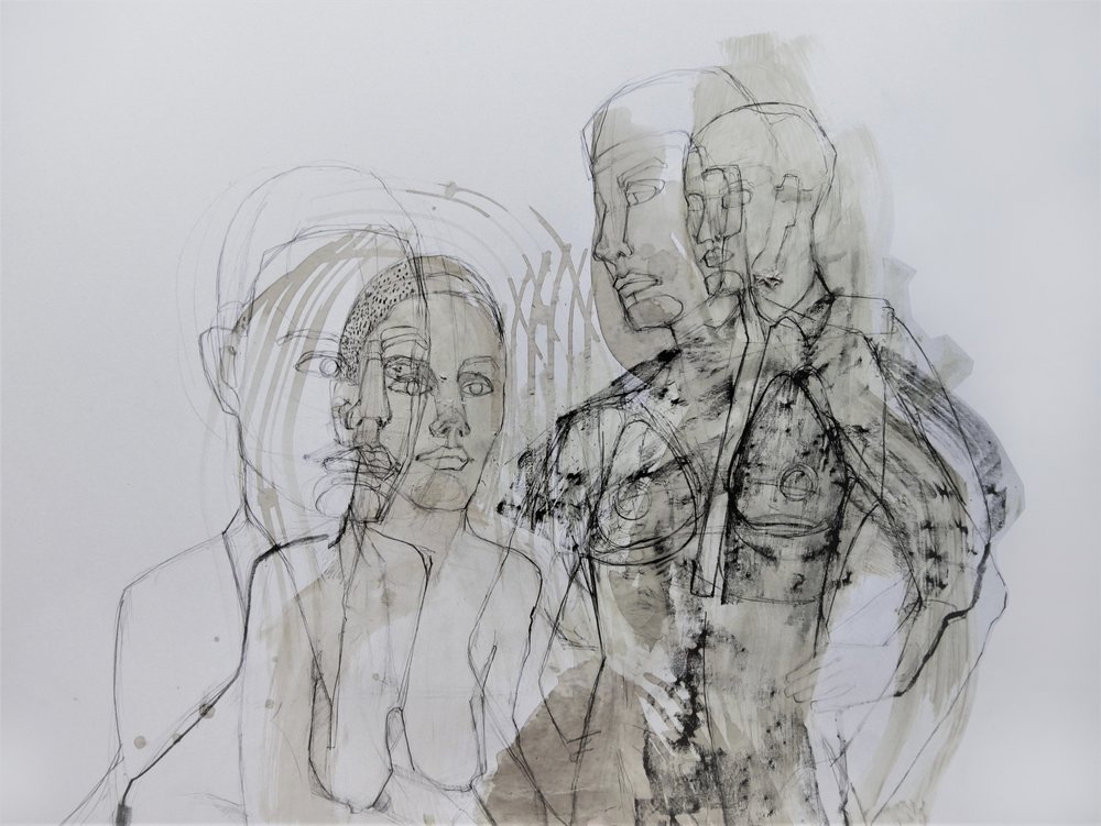 Menneskefigurer i lag af Doris Schmitz