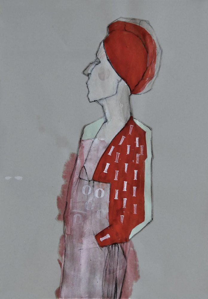 Kvinden med den røde turban af Doris Schmitz