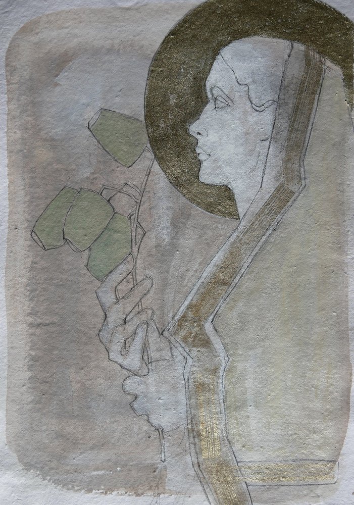 Serene Profile Gold Halo af Doris Schmitz