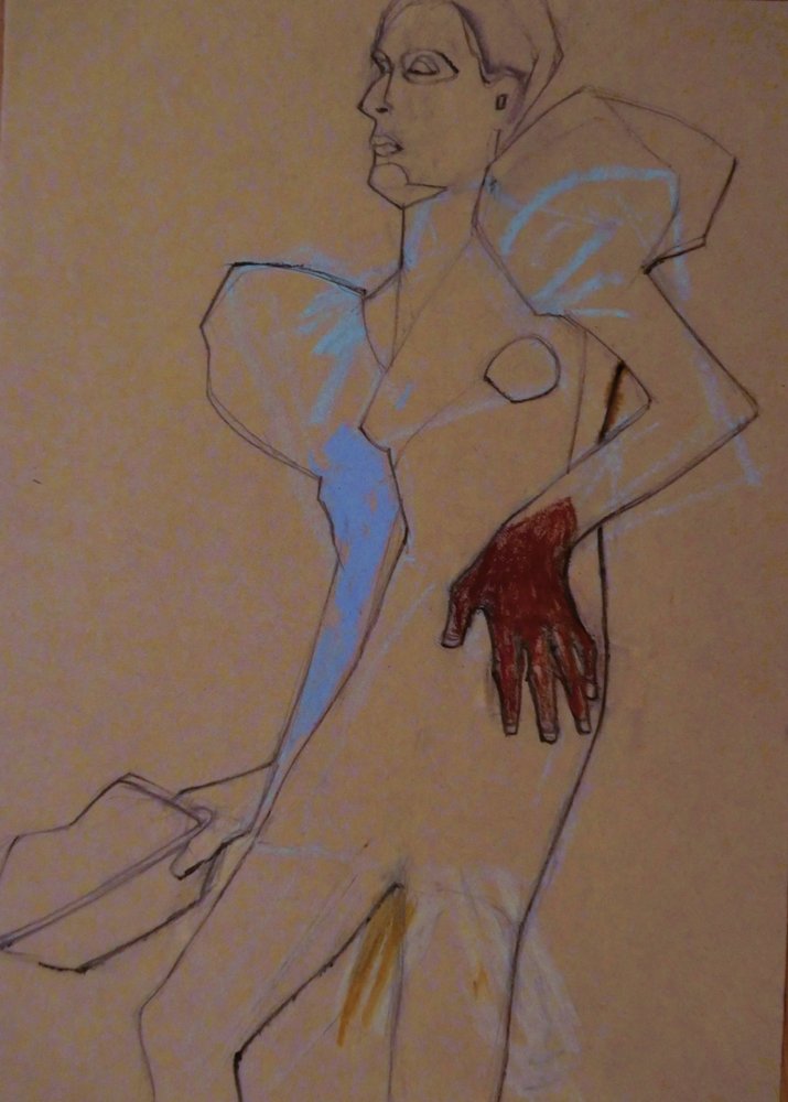 Stiliseret modefigur af Doris Schmitz