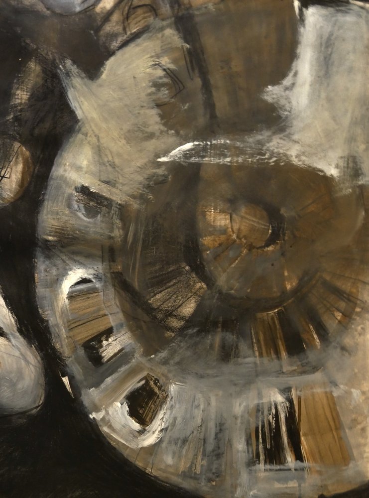 Tekstureret gylden spiral af Doris Schmitz