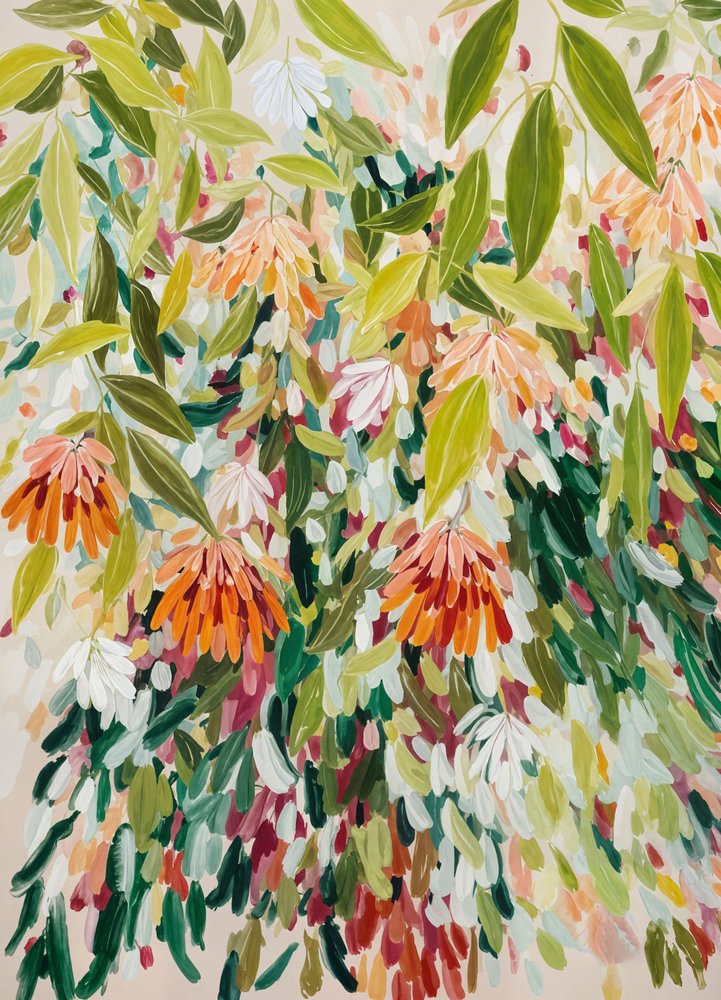 Abstrakt blomsterhave af Edie