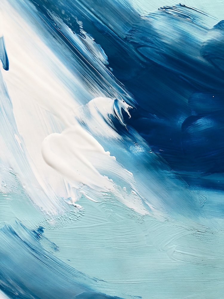 Abstrakt Blue Motion af Ejaaz Haniff