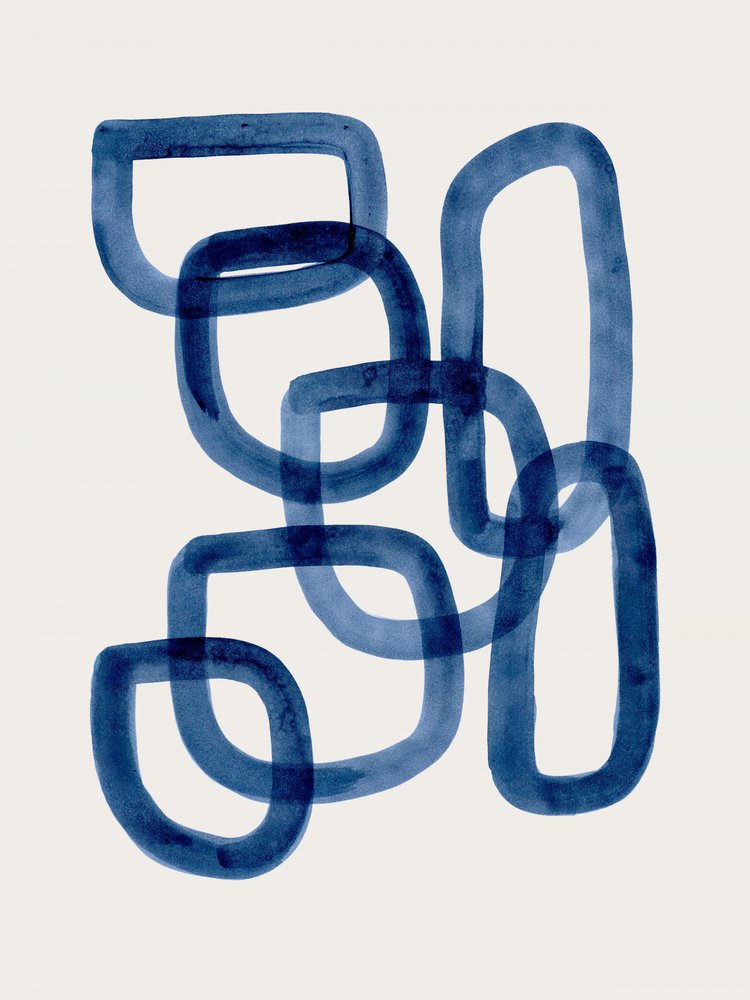 Indigo – flydende former af Ejaaz Haniff