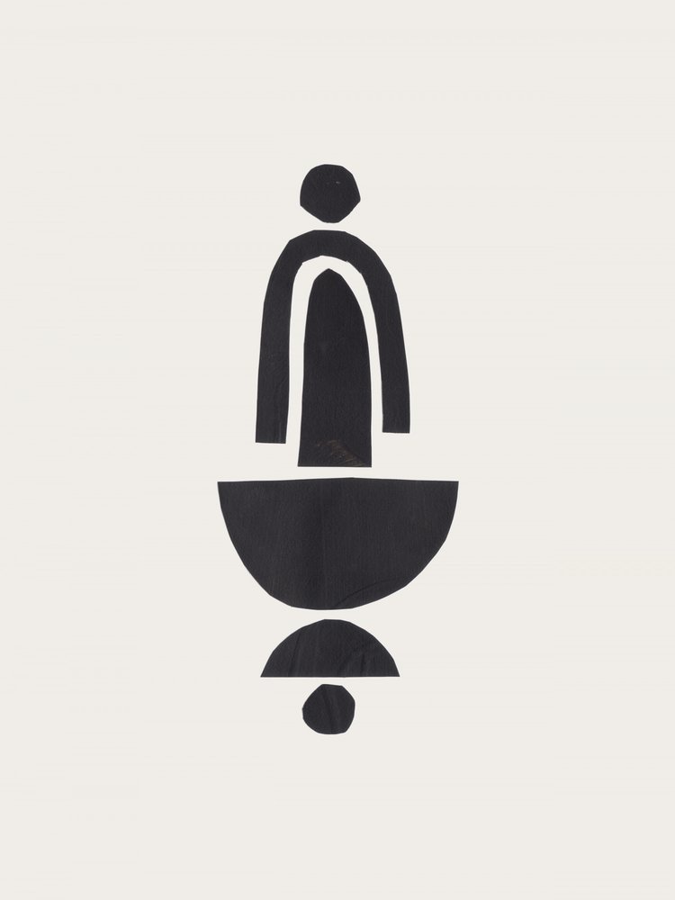 Minimalistisk sort komposition af Ejaaz Haniff