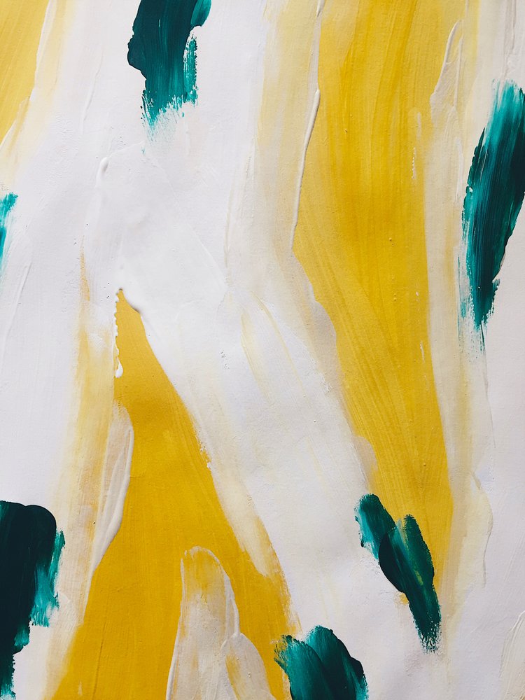 Livlige abstrakte penselstrøg af Ejaaz Haniff