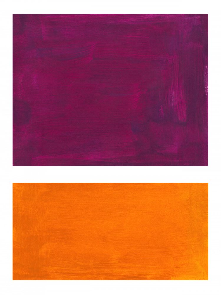 Levende lilla-orange af Ejaaz Haniff