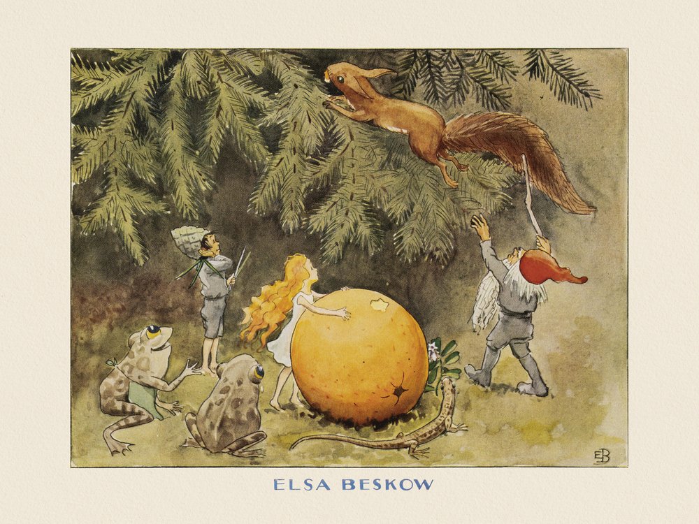 Solægget  Egernet af Elsa Beskow