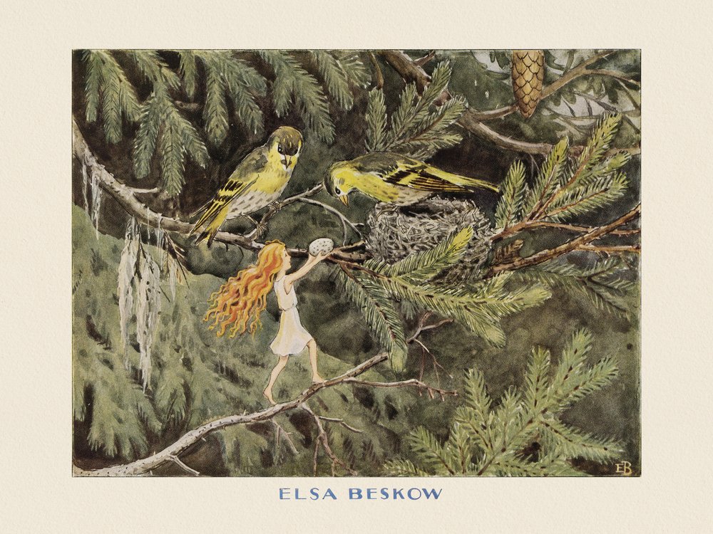 Solægget Fuglene af Elsa Beskow