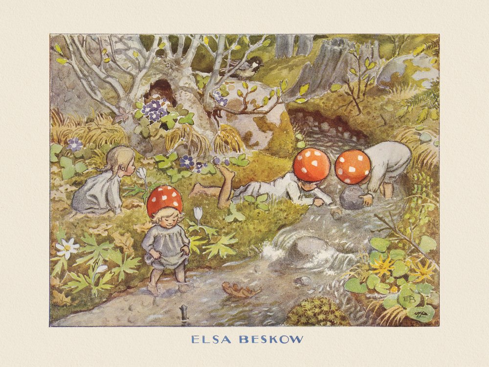 Tomtebo-børnene Bäcken af Elsa Beskow