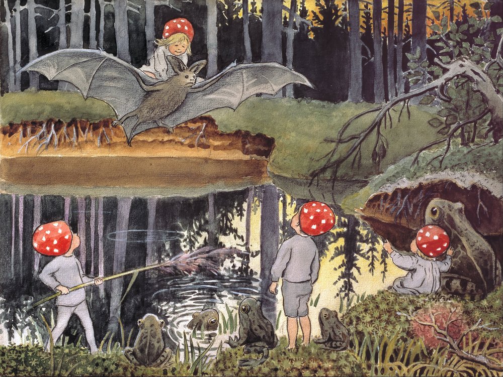 Julemanden og børnene: Fladdermusen af Elsa Beskow